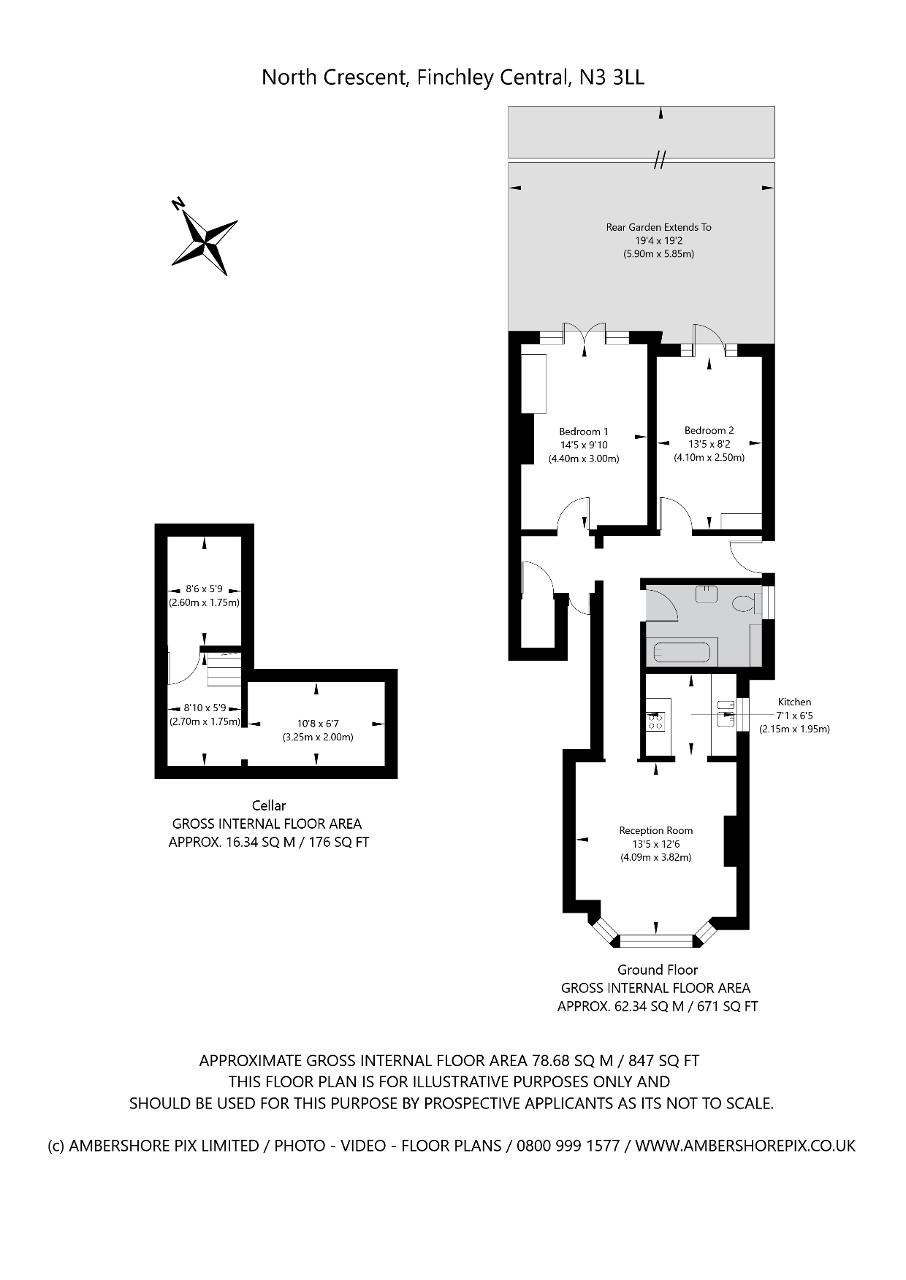 Floorplan of North Crescent, Finchley Central, London, N3 3LL