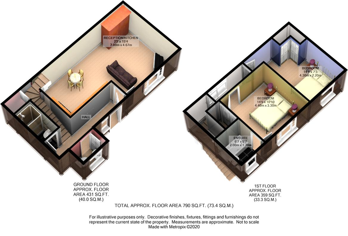 Floorplan of Castle Mews, North Finchley, London, N12 9EH
