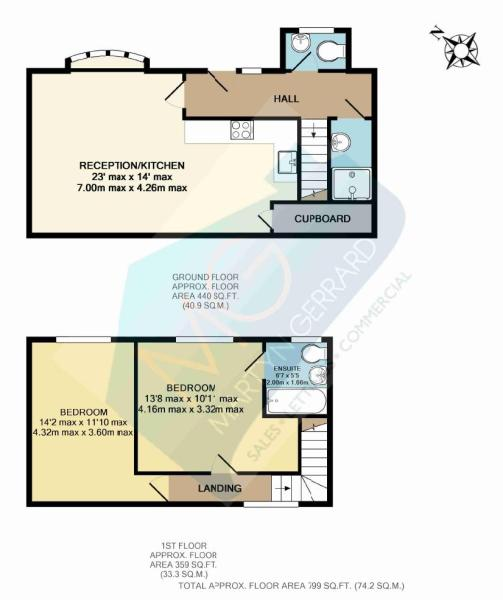 Floorplan of Castle Mews, North Finchley, London, N12 9EH